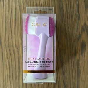 NEW CALA Dual-Action Facial Cleansing Brush Pink Purple Facial Massage Exfoliate